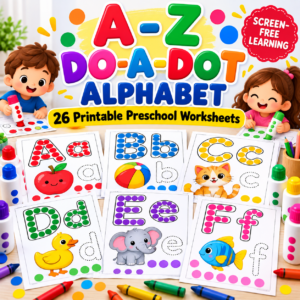 50 Color by Number Preschool Printables